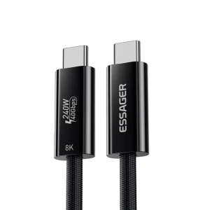 Essager Thunderbolt 4 datakabel 240W USB-C til USB-C
